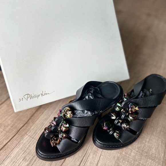 3.1 PHILLIP LIM $995 Cosmic High Heel Sandal, 6/36 - Picture 11 of 14